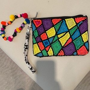 2 sided beaded clutch